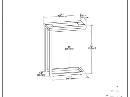 Skyler - C Side Handcrafted Table