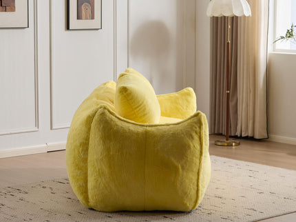 Giant Bean Bag Couch, Ultra Soft Fluffy Loveseat For Living Room