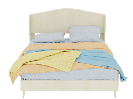 Upholstered Bed, Tufted Headboard, Comfortable Sleep