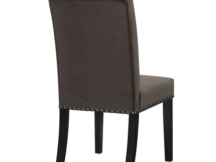Side Chairs With Tufting Nailhead Trim (Set of 2) - Brown