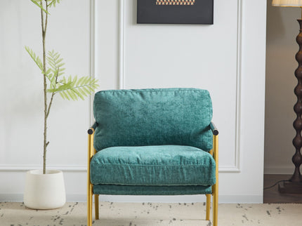 Modern Accent Chair With Cushions, Cozy Seating