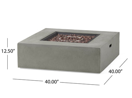 Modern 50, 000 Btu Square Fire Table With Propane Tank