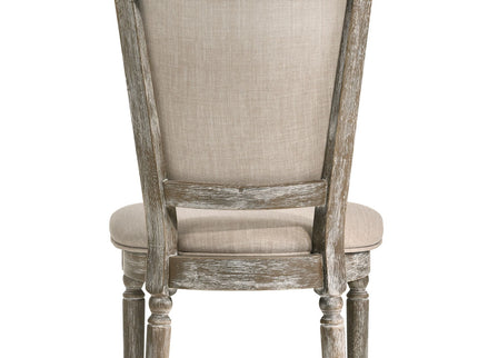 Gabrian - Two Tone, Reclaimed Side Chair (Set of 2) - Beige / Gray
