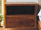 Dark Brown / 1 Drawer