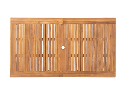 Outdoor Expandable Dining Table With Square Legs