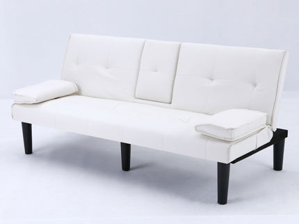 Sofa Bed With Foldable Design And Cup Holder