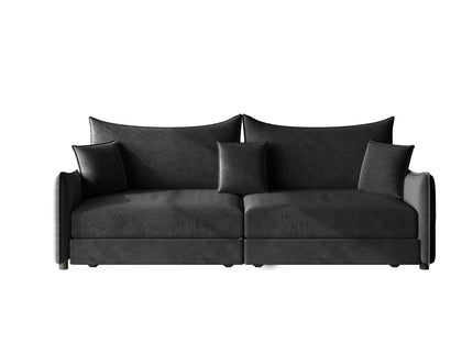 King Pull Out Sofa Bed, 3-In-1 Convertible Bed With 3 Pillows