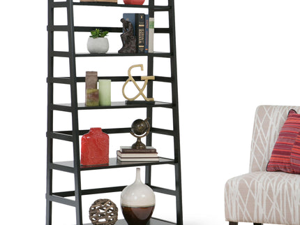 Acadian - Handcrafted Ladder Shelf Bookcase