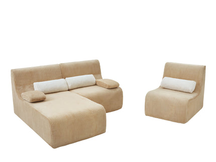 Oversized Sectional Sofa, Living Room Seating With Modular Design