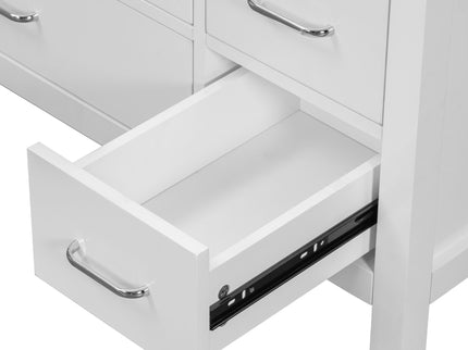 Bathroom Vanity With Sink Combo, 2 Soft Close Doors And 5 Drawers