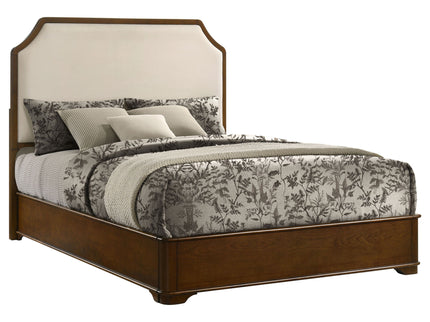 Leonide - Panel Bed With Upholstered Headboard