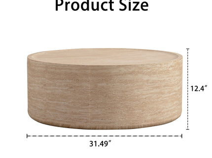 Modern Round Table With Mars Pattern For Living Room