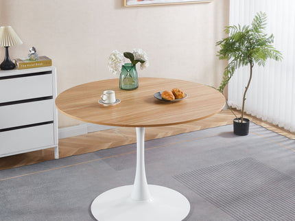 Mid-Century Tulip Dining Table With Round Top