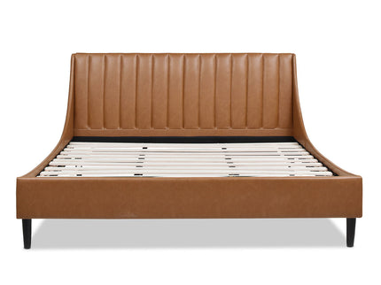 Aspen - Vertical Tufted Modern Headboard Platform Bed Set