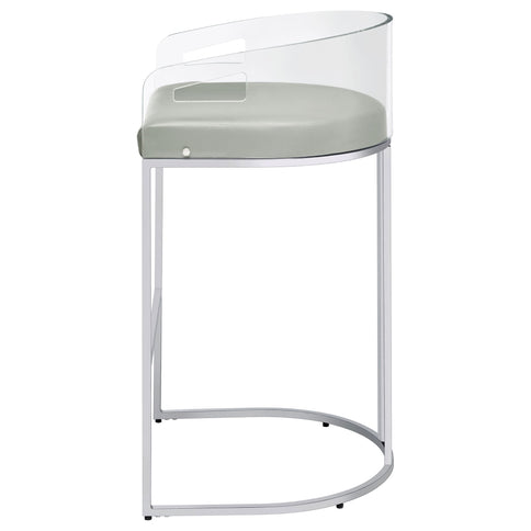 Mello - Upholstered Bar Chair (Set of 2) - Gray