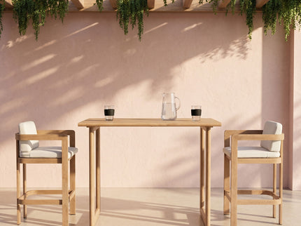Outdoor Patio Bar Table - Natural