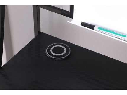 Darby - Writing Desk With USB Ports - Black