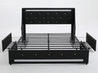 Black / Full / 2 Drawers