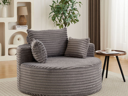 Modern Single Sofa With Backrest Pillow For Living Room