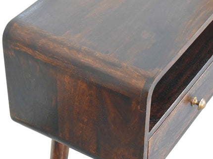 Solid Wood Curved Console Table