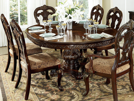 Elegant Style Beautiful Side Chairs 2 Piece Set Cherry With Tipping Fabric Upholstered Traditional Dining Furniture - Cherry