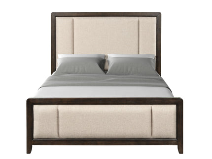 Upholstered Headboard & Footboard With Traditional Styling Bed