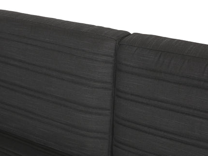Giovanna - 3 Seater Sofa With Aluminum Frame And Water Repellence Cushions - Black