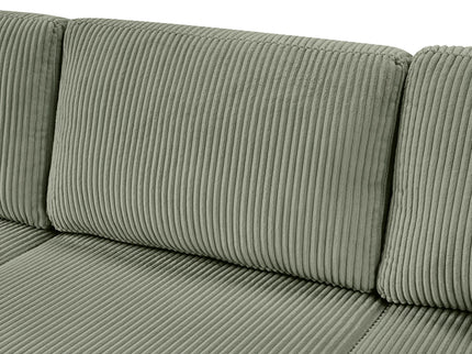 Oversized Sectional U-Shaped Sofa With Chaise Lounge And Three Soft Throw Pillows