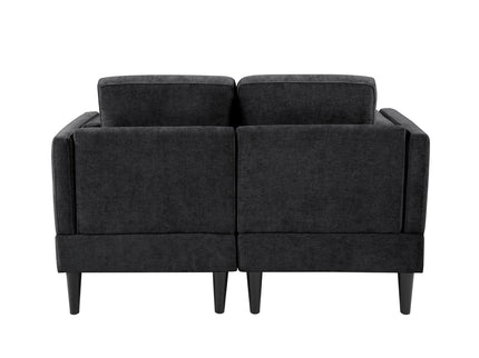 Chaise Lounge Sofa Bed With Dual Layer Armrests For Living Room