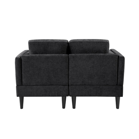 Chaise Lounge Sofa Bed With Dual Layer Armrests For Living Room