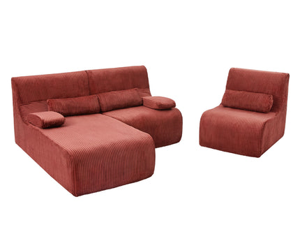 Oversized Sectional Sofa, Living Room Seating With Modular Design