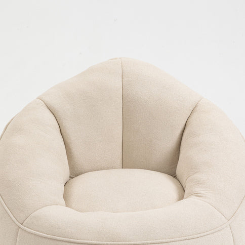 Bedding Bean Bag Sofa Chair High Pressure Foam With Footrest