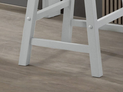 Alonzo - Small Space Counter Height Dining Table With Cabinet, Drawer, And 2 Ergonomic Counter Stools (Set of 3)