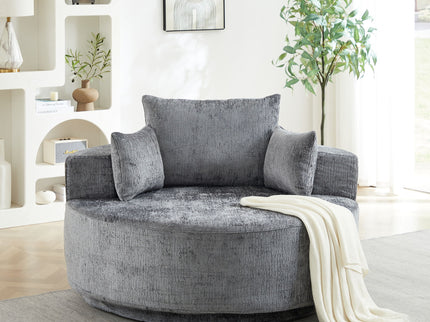 Swivel Chair With Rotating Base For Living Room