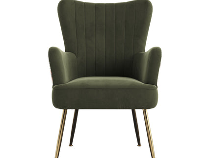 Accent Chair With Unique Print Fabric