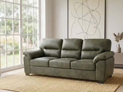3 Seater Sofa With Padded Armrests And Triangular Leg