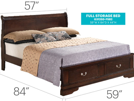 Louis Phillipe - Storage Bed