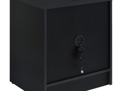Geary - 2 Drawer Nightstand With LED Lights And USB Charging Ports
