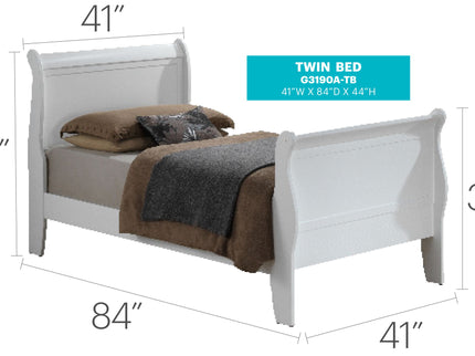 Panel Sleigh Bed