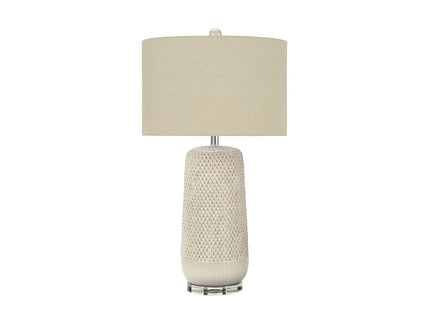 Contemporary Lighting, Table Lamp, Ceramic, Resin - Cream