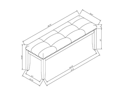 Oceanic - Dining Bench - Gray