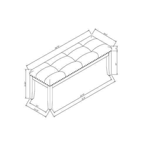 Oceanic - Dining Bench - Gray
