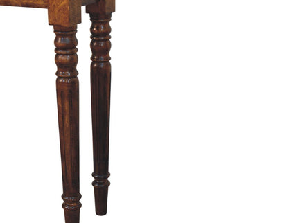 Turned Legs Drawer Console Table