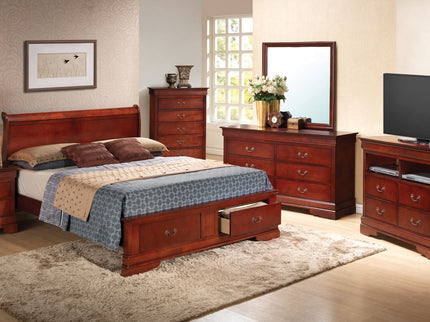 Upholstered Panel Sleigh Bed Design