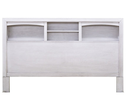 Bed With Built In LED Lights And Open Shelves