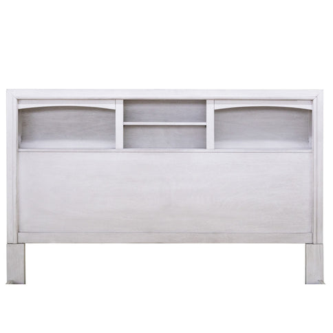 Bed Set With Storage Drawers, Open Shelves, And Built In LED Lighting