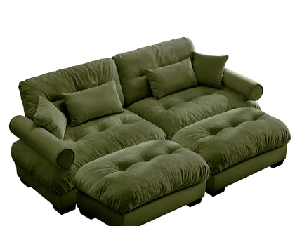 Super Comfort Oversized Modular Sectional Sofa With Movable Ottoman