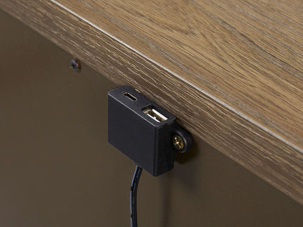 3 Drawer Nightstand With USB - Latte