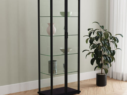 Nevra - 4 Shelf Display LED Curio Cabinet