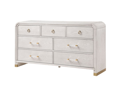 Malco - Dresser With Gold Detailing - Oak